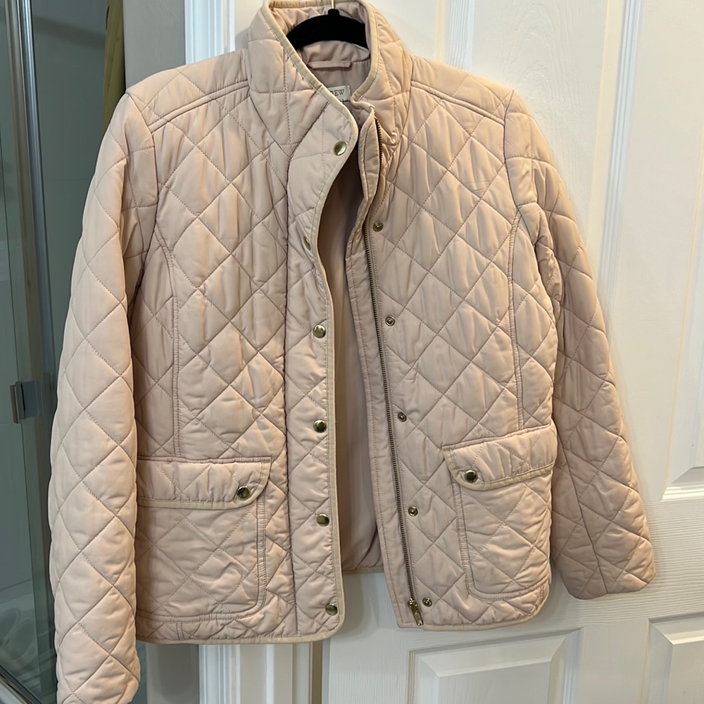 Beige J.Crew Puffer